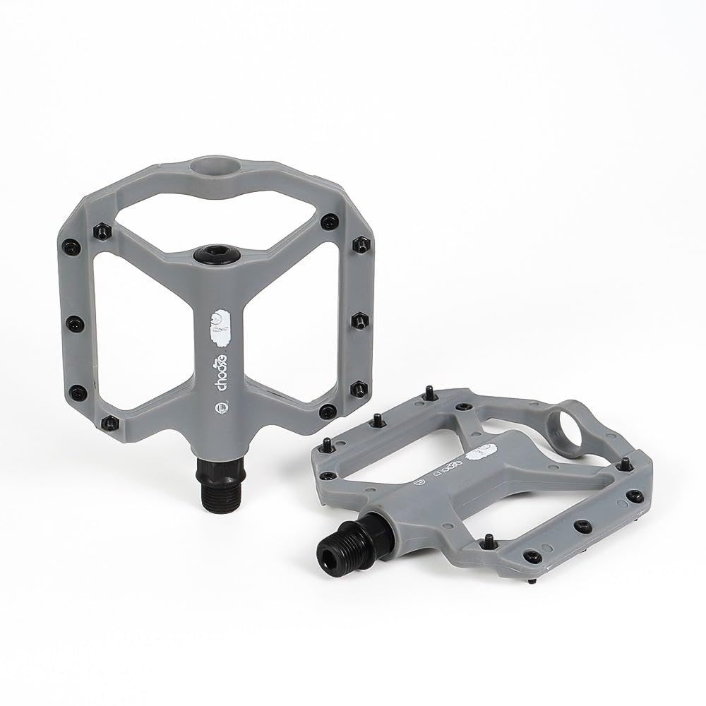 SQIANKUN Bike Pedals Bicycle Pedals 9/16" BMX Mountain Bike Foot Pedal Nylon For MTB Road Bike Pedals Non-slip Mtb Pedals(Nylon Grey)