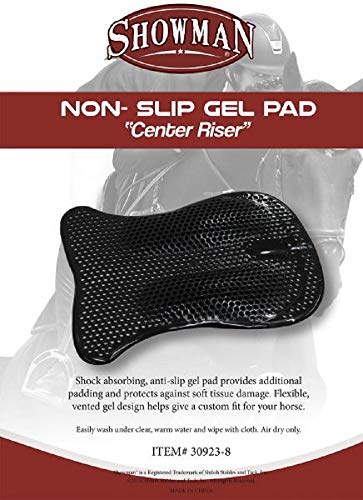 Showman Black Center Riser Non-Slip Gel Pad