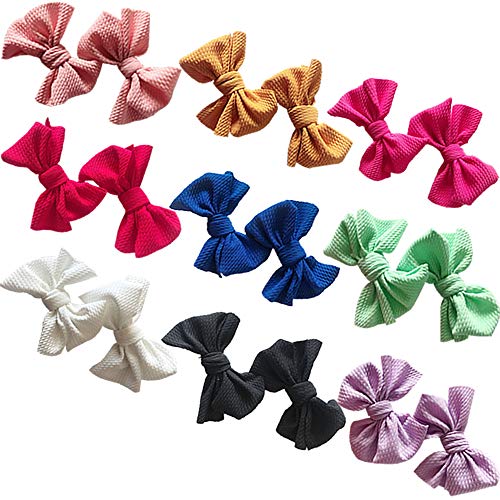 Baby Girl Hair Bow Set Spring Floral Print Bows Headbands Clip Alligator Hair Clips for Toddlers Kids (ASFK9530)
