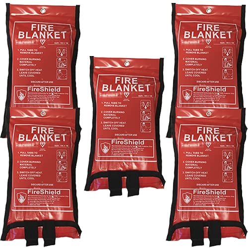5x 1.0m x 1.0m Soft Case Blanket - FireShield