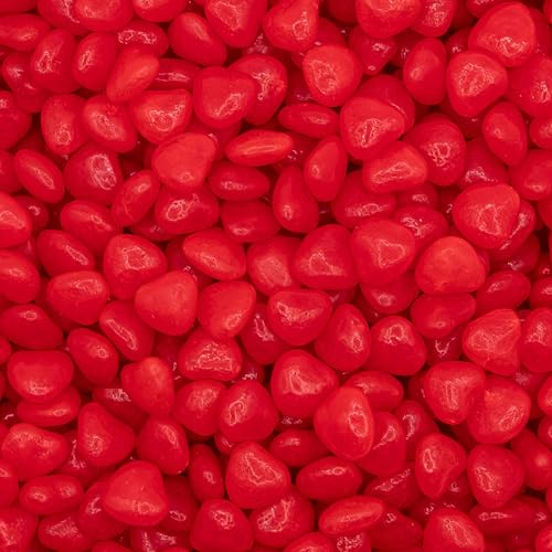 Cinnamon Imperial Hearts | 2 Pound Bag | Red Spicy Hard Candy Bulk | Heart Shaped Cinnamon Candy Bits for Baking, Decorating, Gifting, and Snacking | Retro Candies