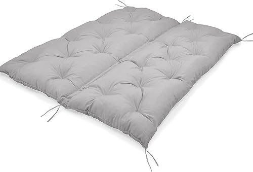 Cojín ultra grueso para asiento de hamaca de jardín de 2 y 3 plazas, cojín para muebles de patio al aire libre, suave al tacto y cómodo (39.4 x 39.4
