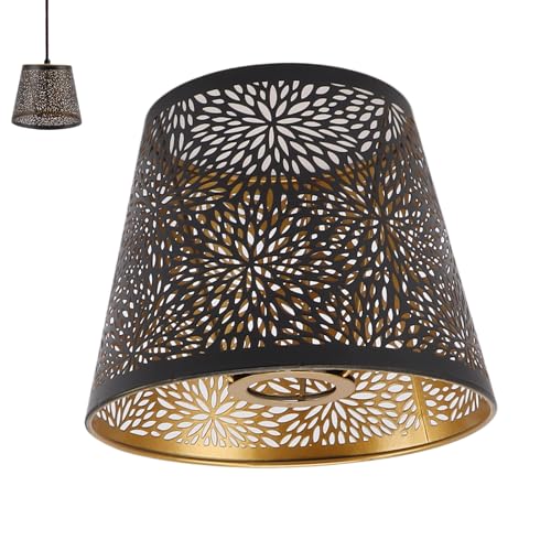La Mejor Lista de Pantallas para lamparas de buro que puedes comprar esta semana. 44 Pantalla de Lámpara de Metal, E26 E27 Estilo árbol del Bosque Cubierta de Pantalla Decorativa de Hierro Hueca con Patrón Interior Dorado