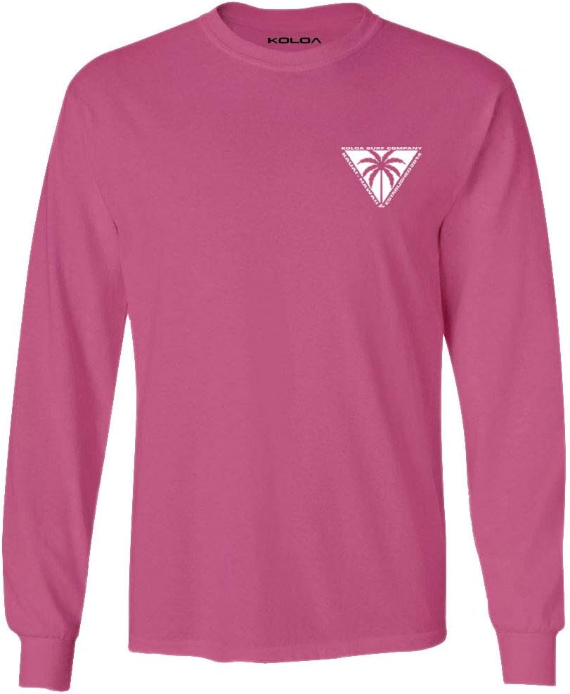 Koloa Surf Mens Triangulated Palm Logo Long Sleeve Tee in Reg, Big and Tall