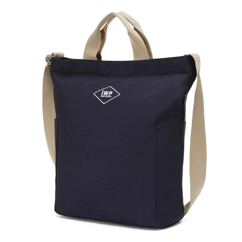 Recycled Polyester Laptop Tote Bag with Pockets and Zipper, Lightweight Crossbody Water Repellent, Fit 14" Laptop - IWP