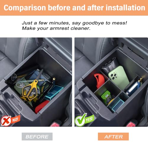JKCOVER 3PCS Center Console Organzier For Toyota Tacoma 2016-2023 by JKCOVER - Used condition - Image 8
