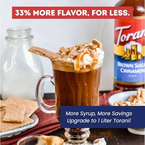 Image of Torani Brown Sugar Cinnamon Syrup 1L with Pump - Lattes & Cocktails