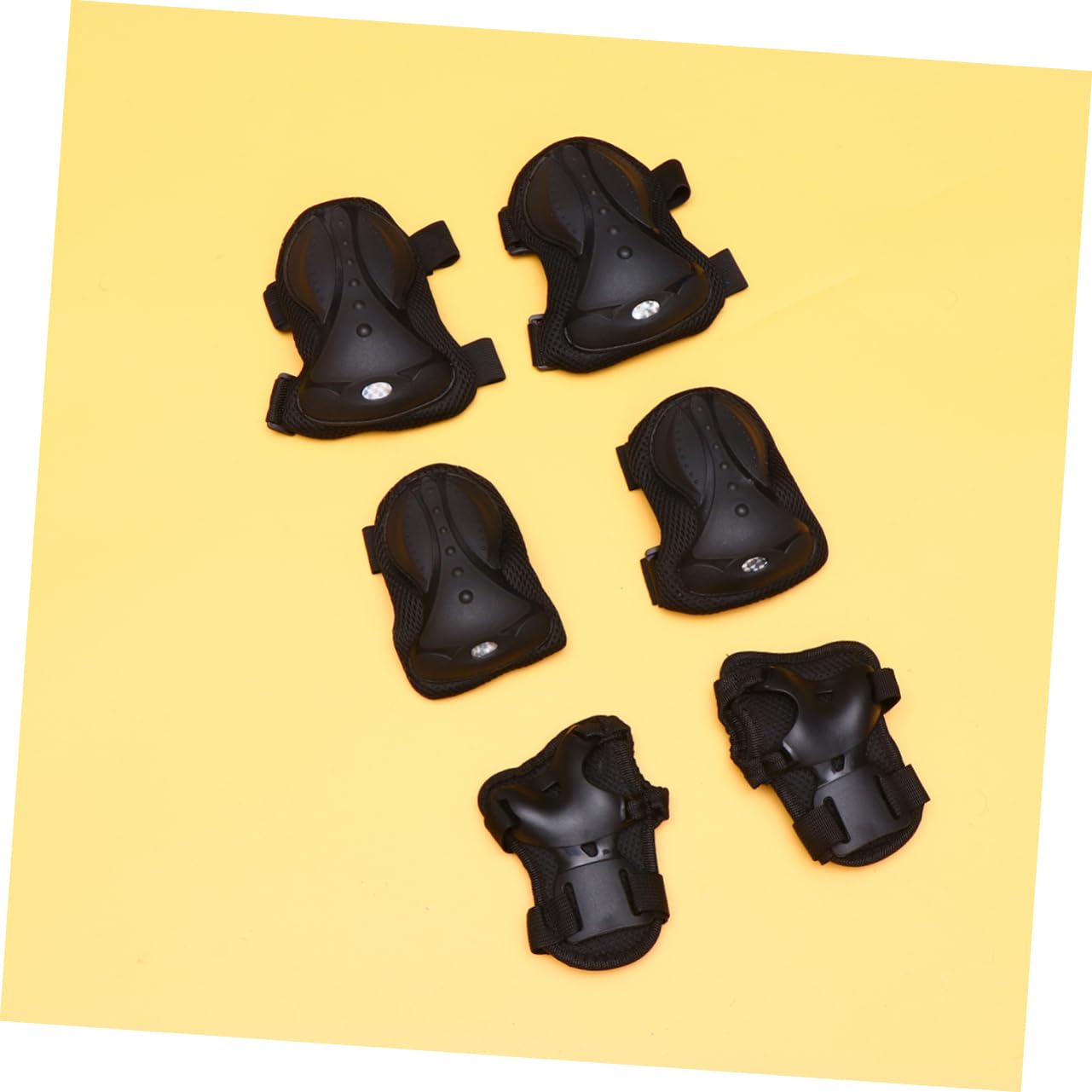 GOOHOCHY 1 Set Professional Black Kneepads for Skateboard Roller Skating Skating Cover Men Women Impact Resistance Easy On/off