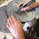 ’Luxus-Zug Zinn Krawatte Clip oder Slide, handcast von William Sturt