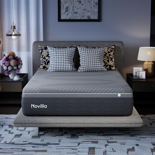 Image of Novilla AiryFlow Queen Mattress 16 Inch, Gel Memory Foam Queen Mattress