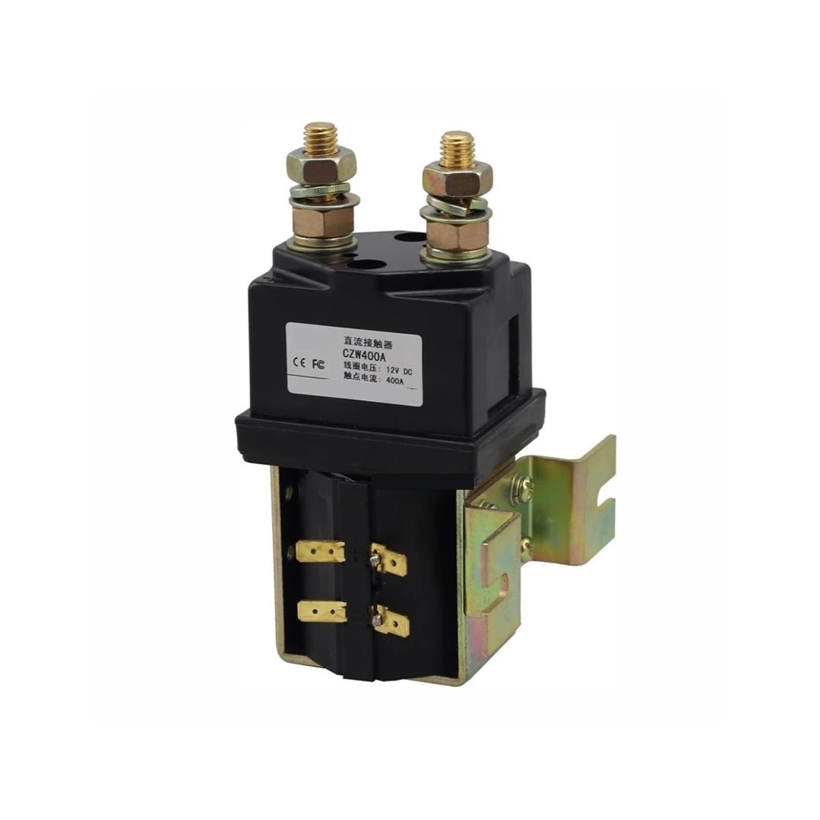 Relais de puissance haut de gamme CZW400A contacteur DC bobine 24VDC à contact cuivre