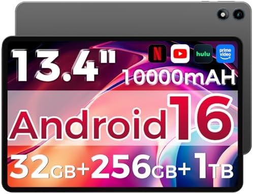 Android 16 Tablet,13.4 inch Large Tablet with Octa-Core Processor...