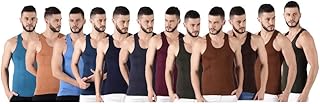 dollar Lehar Combed Cotton Men's Pack of 12 Multicolour Vest-picture-32