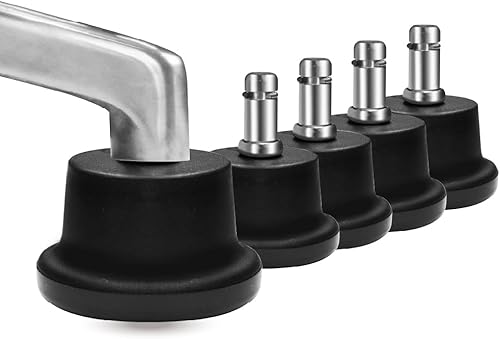 Miniatura 10 de AXL Se deslizan para reemplazar ruedas, sillas de oficina, papelería, silla de repuesto de oficina sin ruedas y deslizadores de campana alta, juego