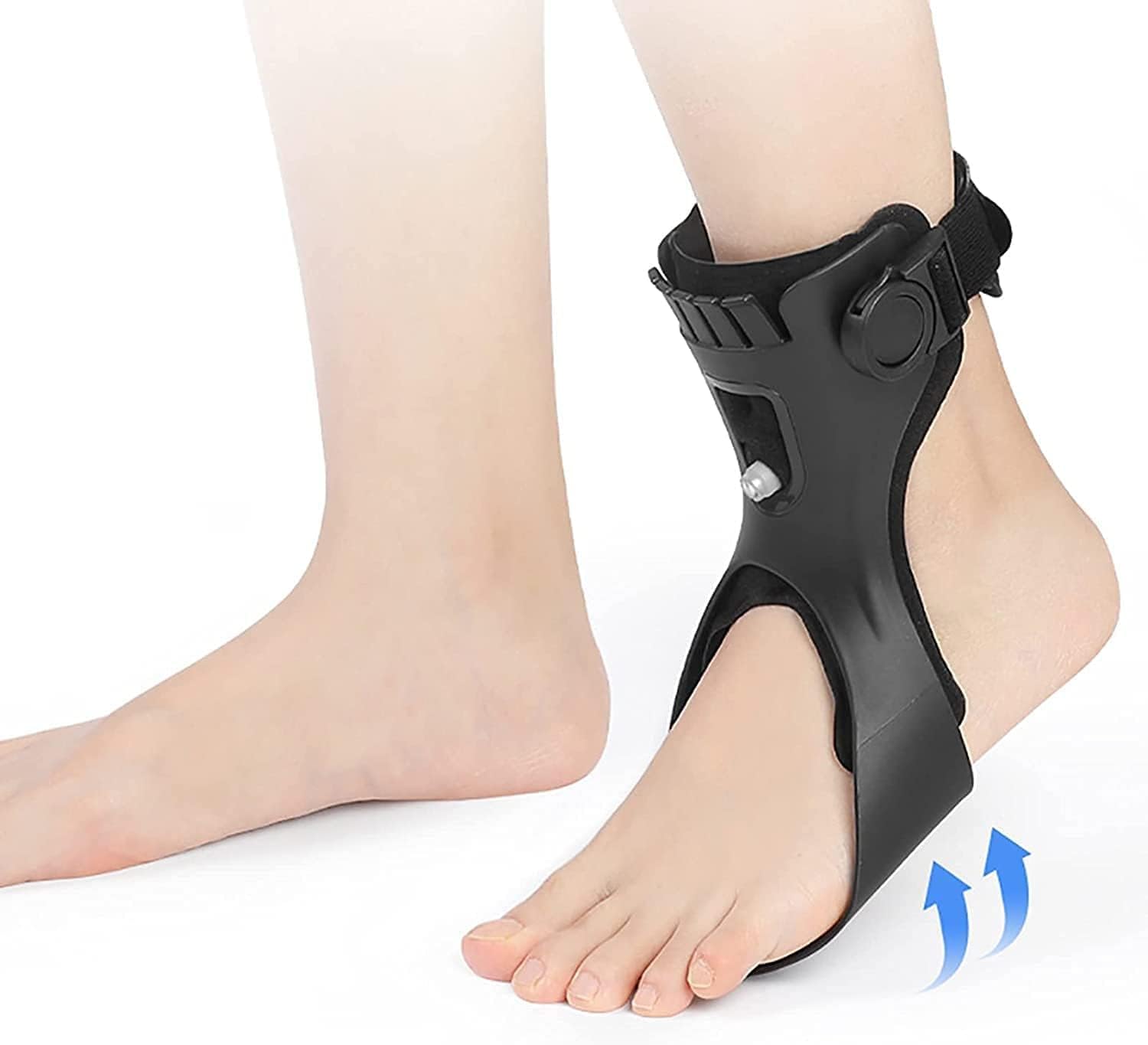Órtesis para pie caído, Tobilleras Ajustables, correctores posturales para pie caído, para Fascitis Plantar, Dolor en el Arco del pie y tendinitis aquílea (pie Izquierdo, pequeño).