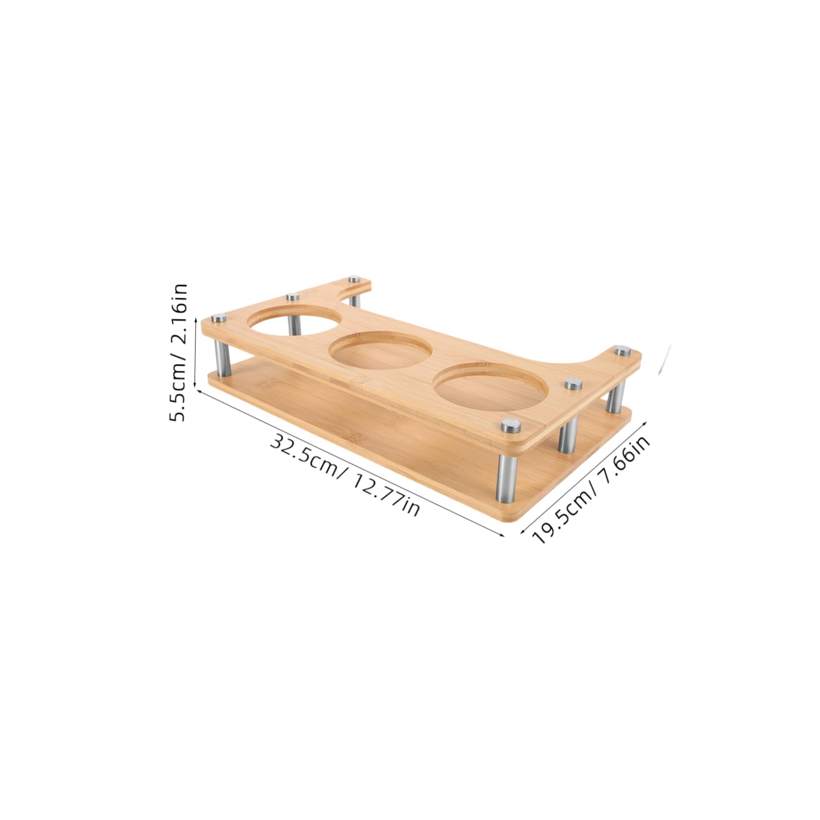 Organisateur D'épices en Bois Beige, Support de Comptoir Multifonction