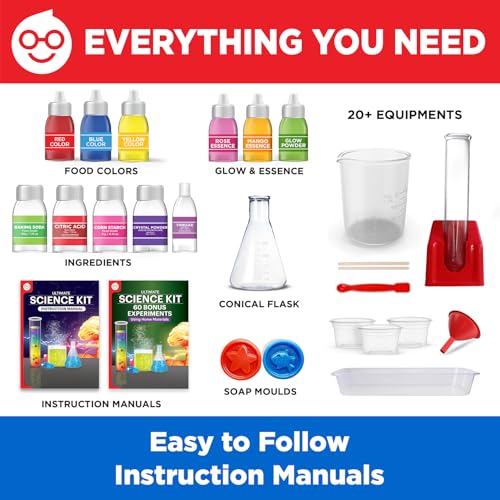 Doctor Jupiter Ultimate Science Kit, Chemistry Set for Kids Ages 8-10-12-14 Ideas for Boys & Girls 8,9,10+ Years Old| STEM Toy with 135+ Experiments| Learning & Educational Projects - Image 5