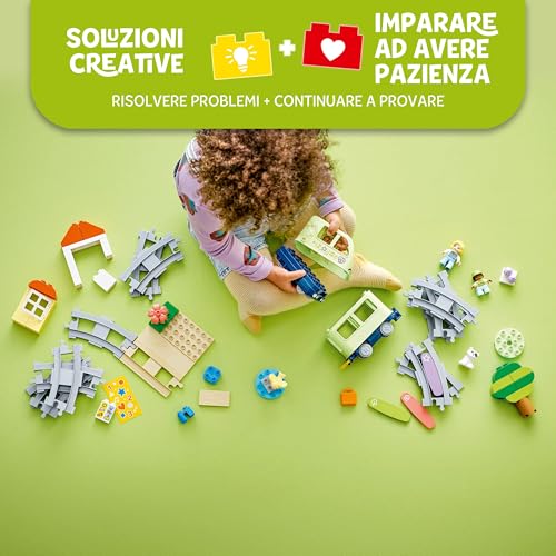 DUPLO Treno d’Avventura Interattivo - Giochi Didattici per Bambini e Bambine da 2 Anni in su - con 14 Binari, Mattoncini Multifunzione con Suoni e 4 Personaggi Giocattolo - Idea Regalo - 10427 - Lego - Immagine 2