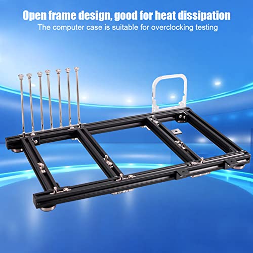 Gabinete Open Air Frame Overclock Vertical para PC, Chasis de Aluminio compatible Mini ITX, MATX, ATX, Banco de pruebas para juegos y enfriamiento miniatura 5