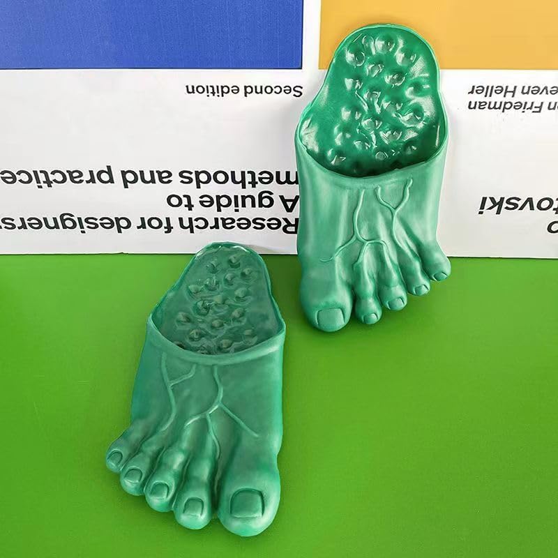 White Elephant Gifts Gag Gifts Funny Slippers Feet Slippers Jumbo Funny Bare Feet for Kids and Adult4