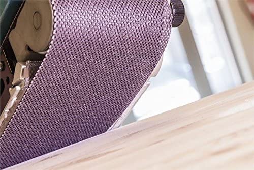 Mirka Abranet® Max - Nastro abrasivo a rete (75 x 533 mm), professionale con grana diversa, direzione di levigatura flessibile, per levigatrice a nastro manuale, 10 pezzi (P80)