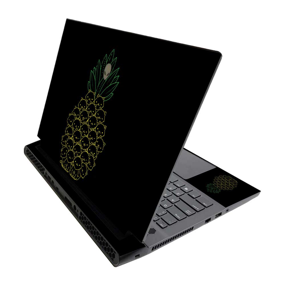 MightySkins Skin for Alienware M17 R3 (2020) & M17 R4 (2021) - Cat Pineapple | Protective Viny wrap | Easy to Apply and Change Style | Made in The USA
