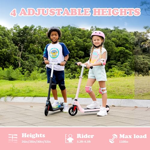 Caroma Electric Scooter for Kids Ages 6-14, 15 Mph 85 Mins Ride Time, Adjustable Height & Speed, LED Display, Kids Electric Scooter, Best Gifts for Boys & Girls - Thumbnail 2
