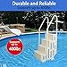 Heavy-Duty 4-Step Pool Ladder for Above Ground Pools, 400lbs Capacity, Safety Stair Entry System with Handrails