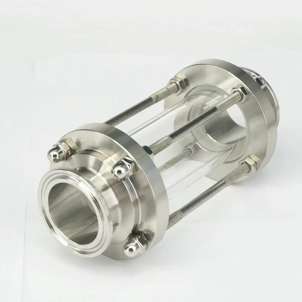 Tri Clamp Sanitary Ferrule Pipe Flow Sight Glass Diopter SS304