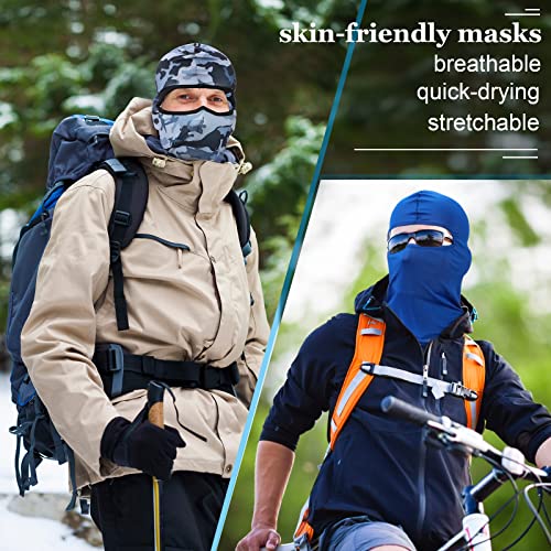 Image of 30 Pcs Balaclava Ski Face Mask Full Face Cover Mask UV Protection Cooling Neck Gaiter Summer for Men Women Winter Outdoor