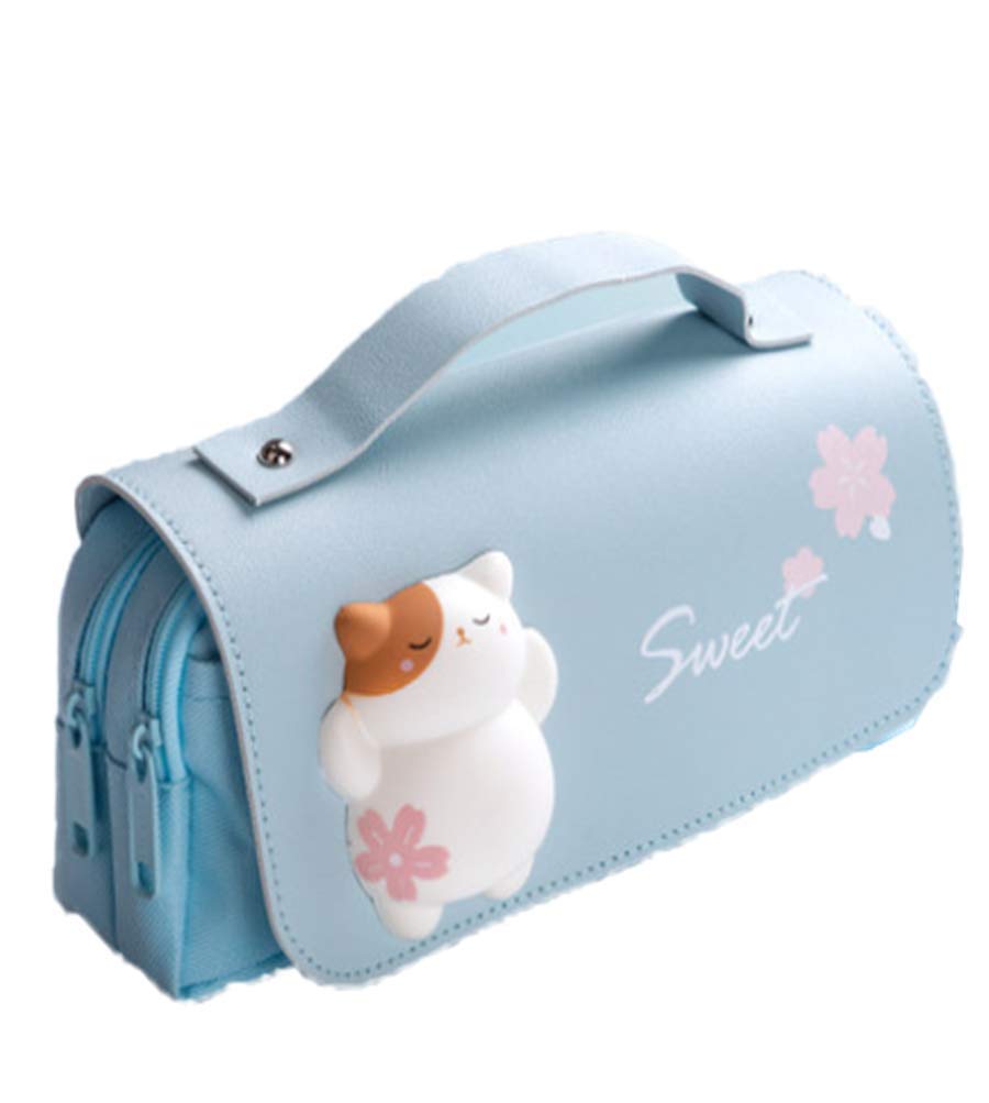 Amazon Yiming 文具ケース 少女心 可愛い ペンケース 大容量 多機能 筆袋 文房具 筆箱 かわいい 帆布 Ins 取り出しやすい 学校用に 入学準備 02 猫 ペンケース 文房具 オフィス用品