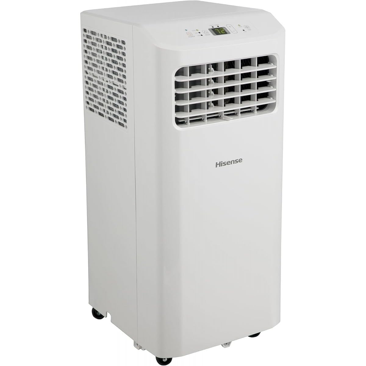Hisense, APC07KV, aire acondicionado portátil 7000BTU, 2,6 kW, 18 ㎡, deshumidificación, 63 dB,pantalla LED, temporizador 24 h, mando a distancia [clase energética A]