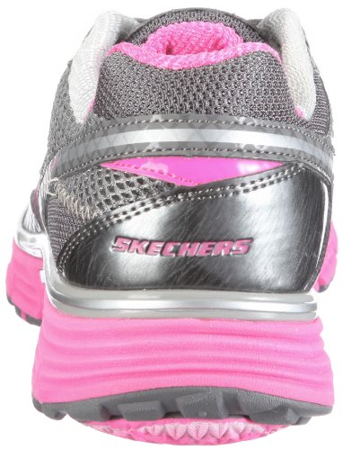 Skechers Sketchers - Ready Set Women's Shoe in Charcoal Synthetic/Mesh/Hot Pink Trim, Size: 7.5 B(M) US, Color: Charcoal Synthetic/Mesh/Hot Pink Trim