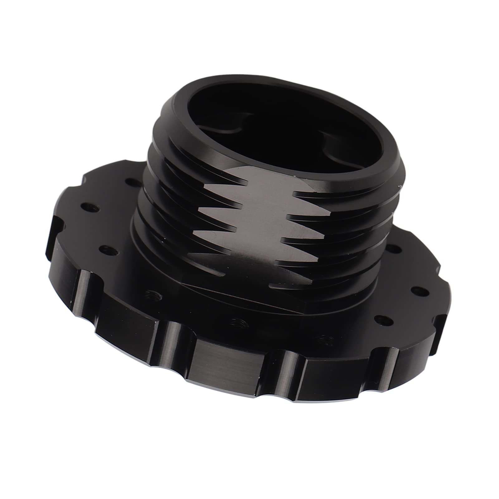 flexman Adaptador de Volante Profesional para Juegos de Coches de Carreras, Pieza de Repuesto del Volante, Adaptador de Volante de Aleación de Aluminio para TX T300 T500 TS PC TS XW(Negro)