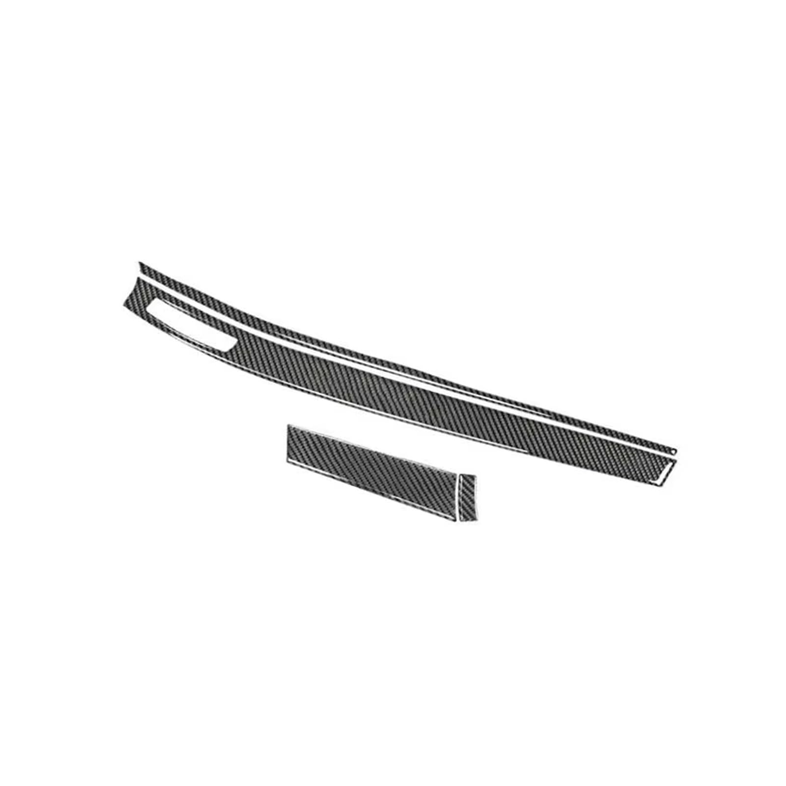 for Mitsubishi for Lancer 2008 2009 2010-2013 Car Inner Sticker Soft Carbon Fiber Center for Dashboard Panel Cover Strips Trim Interior Trim Cover Panel(Lhd)