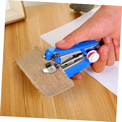KALLORY 3Pcs Kleine Naaimachine Mini Handmatige Naaimachine Kinderen Naaimachine Mini Naaimachine Huishoudelijke Naaimachine Zak Gereedschap Stiksels Plastic Draagbare Handnaaimachine - Image 8