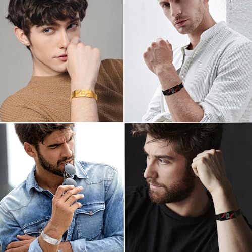 Pulsera ajustable con motivo deportivo para hombres miniatura 3