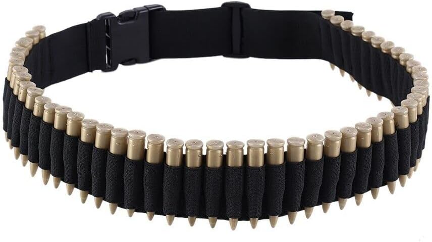 50 Rounds Rifle Bullet Cartridge Bandolier Shotgun Ammo