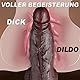 6.6cm Breit Thick Dildo Dick Realistische Dildos XXL Grosser Dildo Silikon Saugnapf Huge Realistic Dildo Schwarz Extrem Anal Dildos Plug Realistischer Diloschwanz Groß für Frauen Männer Weich