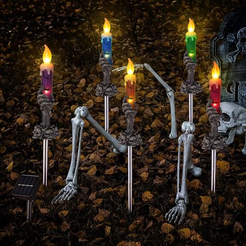 ILLUMINEW Halloween Decorations Outdoor, Solar Pathway Lights, 10 Pack - image 5