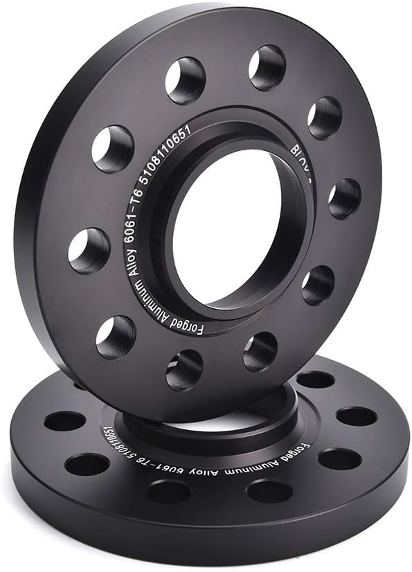 4Pcs 15MM 5x110 CB65.1 HubCentric Wheel Spacers Forged Aluminum 6061 T6 with M12x1.25 Bolts for Dodge Dart, Jeep Cherokee Compass Renegard,Chrysler 200
