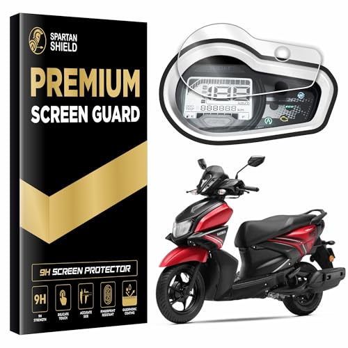 Image of Spartan Shield Digital Meter Screen Guard Compatible With YAMAHA RAY ZR 125 - Disc [with Button Hole] || Water Resistant || RayZR125 Bike Instrument Cluster Protector || Scratch Cover AccessorIes 2025 [Not Tempered Glass]