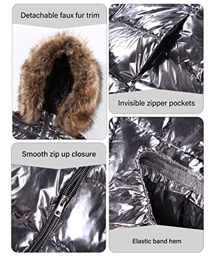 image for Bellivera Women Puffer Jacket, Winter Clothes Trendy Warm Quilted Bubb