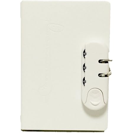 Amazon 小さな 鍵付き 日記帳 B6 ノート ミニ サイズ ホワイト 日記帳 文房具 オフィス用品