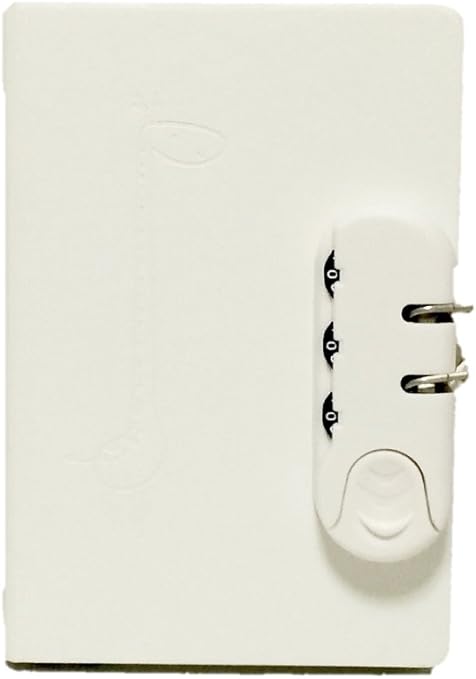 Amazon 小さな 鍵付き 日記帳 B6 ノート ミニ サイズ ホワイト 日記帳 文房具 オフィス用品