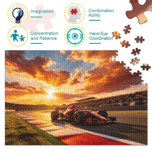 Puzzle de 1000 piezas ecológico de carreras que desarrolla la inteligencia 3