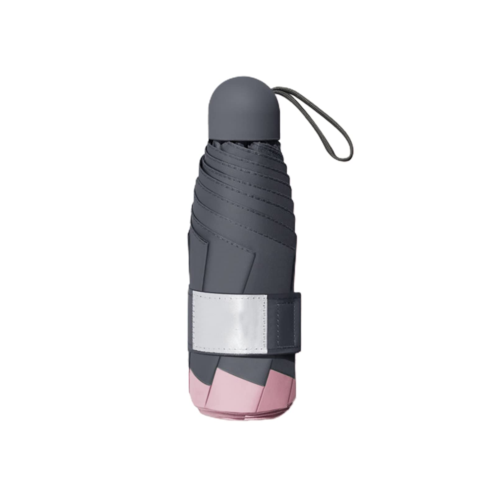 Paraguas de Viaje para Sol y Lluvia, 99% de protección UV, Paraguas de Viaje Compacto Reforzado con 8 Varillas de Fibra de Vidrio para Bolso, Mochila, Paraguas para Mujeres y Hombres