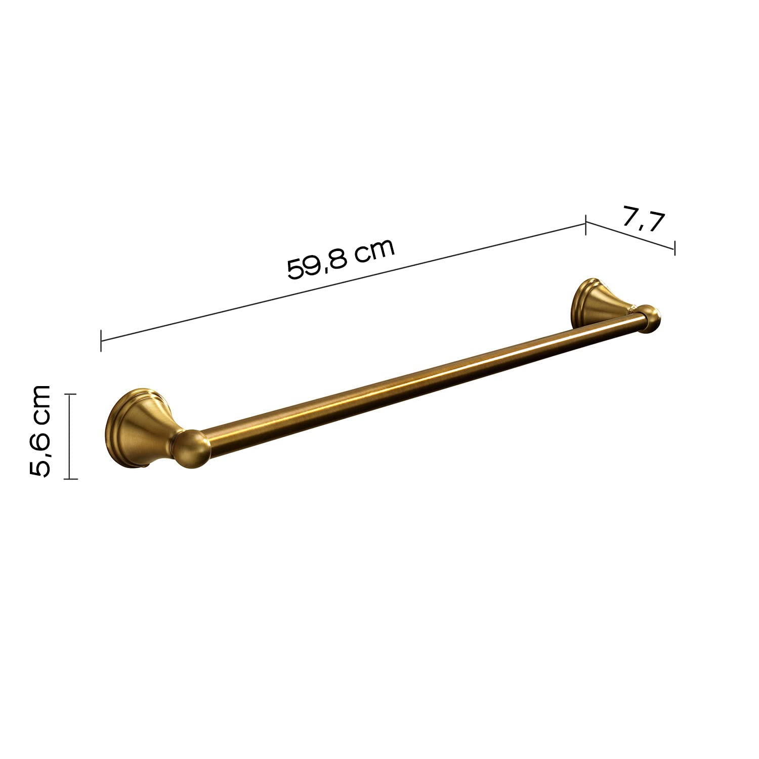 Gedy - PORTE SERVIETTE CM 60 BRONZE ROMANCE - Gedy - G-75214460200