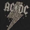 Cotton Soul ACDC Leopard Bolt Ladies T Shirt, Black, Medium #1