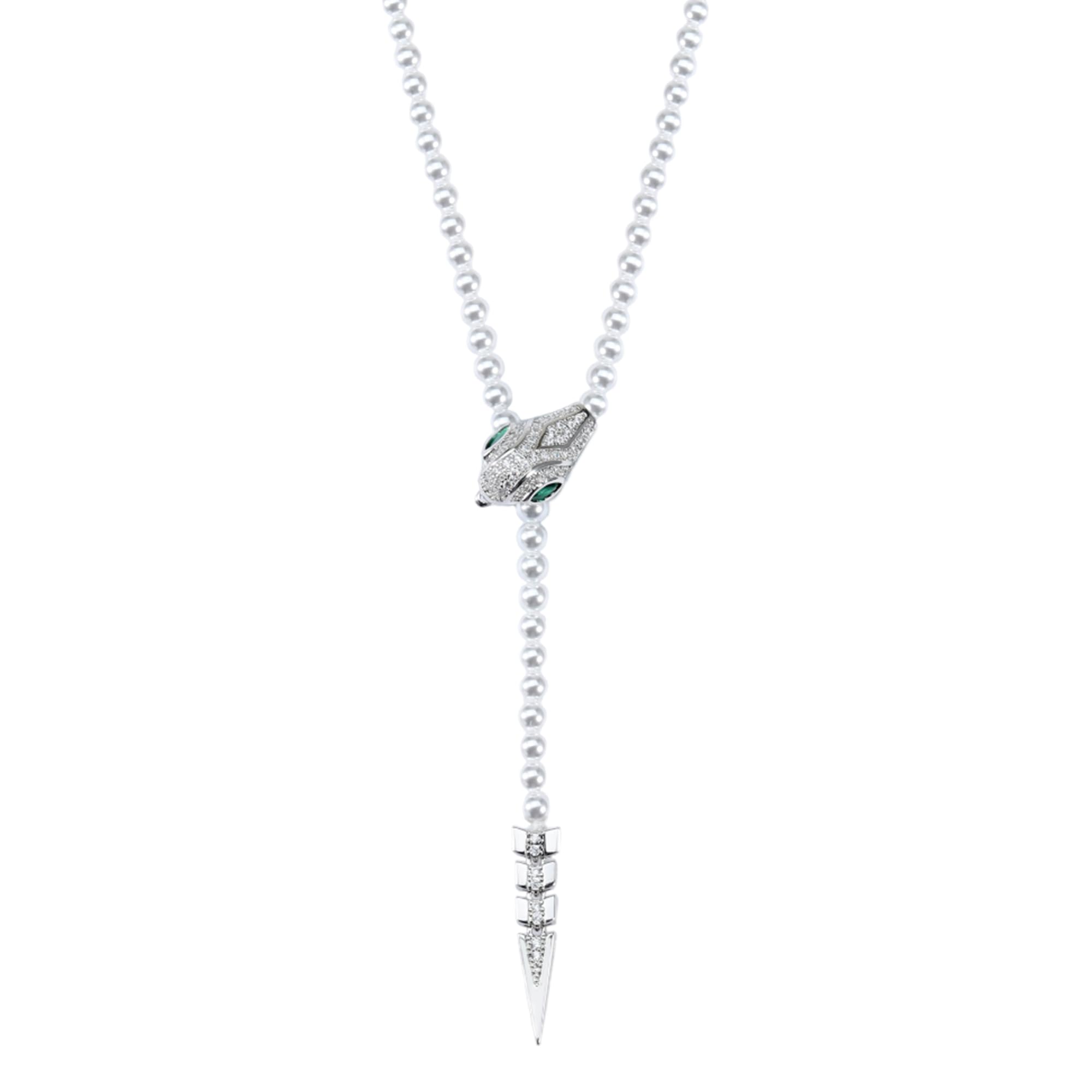 IDOKAWA Long Layered Pearl Necklaces for Women, Vintage Statement Jewelry